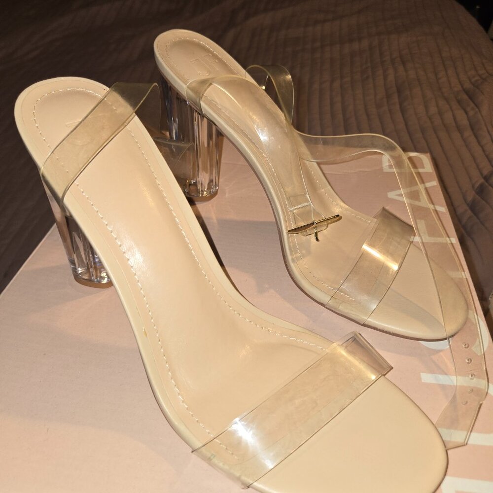 Clear heels size 9.5